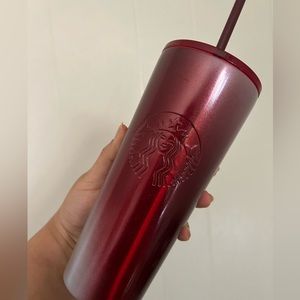 New unused red ombré holiday Starbucks tumbler